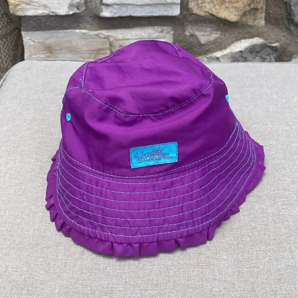 UV Skins colorful bucket hat beach theme bright purple